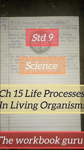 Std 9 Science Ch 15 Exercise/ Short Answers