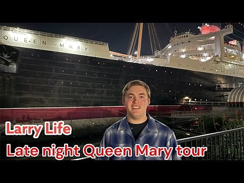 Late Night Queen Mary Tour! I got to go inside the Pool and Boiler room!