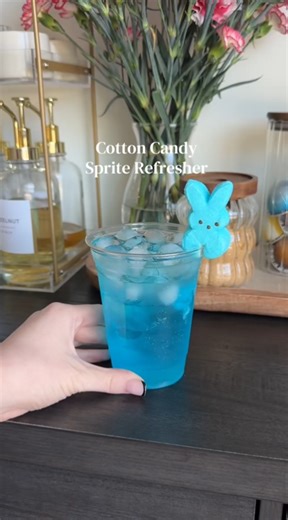 This blue cotton candy Sprite drink is the sweet treat everyone loves