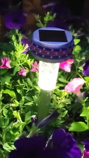 1-Minute SOLAR LIGHT Hack for 4th of July! #shorts #4thofjuly #diy