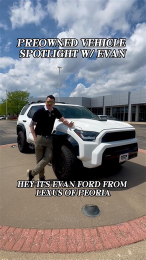 Evan shows a 2025 4Runner TRD Pro—available now at Lexus of Peoria 🔥 #4runner #trd