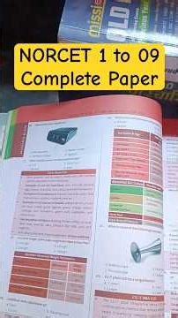 NORCET 01–09 Old Papers | AIIMS Previous Year Questions #NORCETOLDPAPER #NORCETPYQ #NORCET10