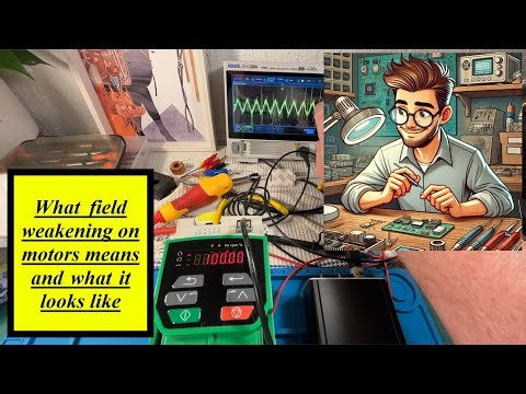 Filed weakening on induction motors and what the scope waveform looks like