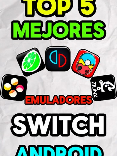 TOP 5 EMULADORES de SWITCH en ANDROID 2024😲 MEJORES EMULADORES de SWITCH ANDROID #switch #emulators #emuladores #retrogaming #yuzu #android #chakiel