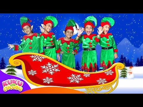 Five Little Elves 🎅✨ | Fun Christmas Song for Kids by Kuku and Cucudu