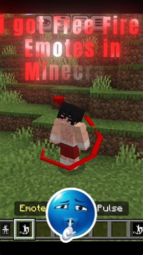 I Got Free Fire Emotes Minecraft 💀 #minecraft #freefire #gaming#iphone #fortniteoutage#freefirebgid