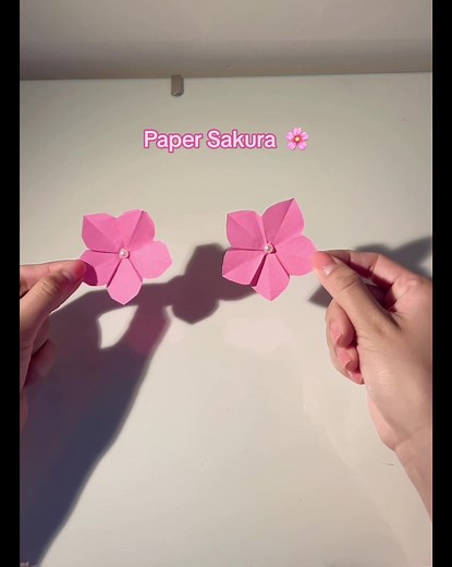 DIY Paper Sakura Flower Tutorial for Beginners