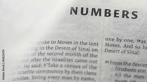 4K UHD video. Holy Bible. Open the bible book.