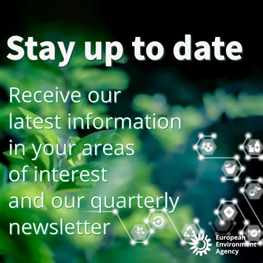 The EEA holds large amounts of information on Europe’s #environmentandclimate, like #EEAbriefings #EEAreports, #indicators, data sets, interactive maps, etc. Would you like to be informed of our latest updates in your areas of interest? Sign up here▶️ https://eea.europa.eu/subscription/targeted-subscription | European Environment Agency | Facebook