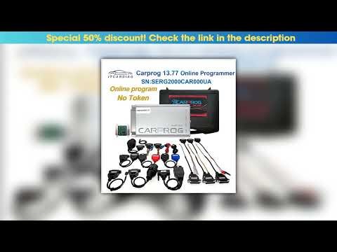 Exclusive Online Carprog 13.77 SERG2000CAR000UA Full Adapter No Keygen with Toolbox Car Prog/Radio/