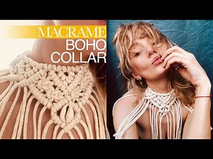 DIY: Macrame boho collar 🧿