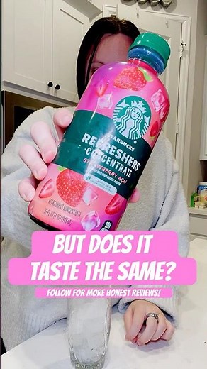 I Tested the Store-Bought Starbucks Refresher #starbucks