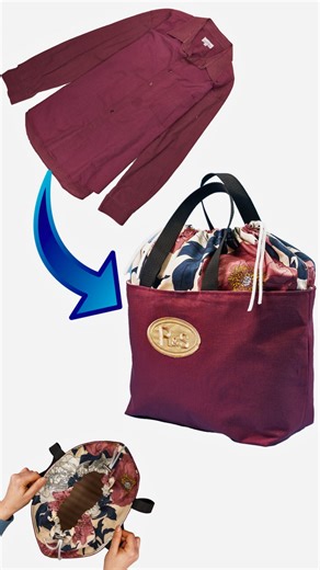 Upcyclen Sie altes Hemd zu einer coolen DIY-Tragetasche Miarti👜✂️ | Miarti - Kreative ideen