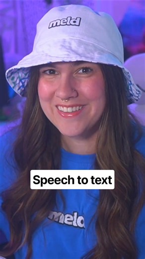 New speech to text feature in Meld