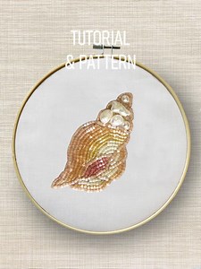 PDF TUTORIAL and PATTERN Embroidered Beaded Shell | Beginner | Easy | Tips - Etsy Australia