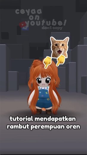TUTORIAL MENDAPATKAN ITEM RAMBUT PEREMPUAN OREN #roblox