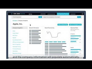 Enhance Business Decision-Making with Factiva Company Snapshots