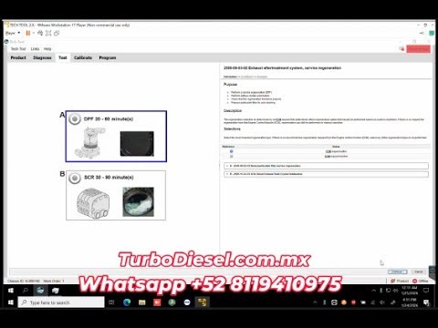 REGENERACION VOLVO TECH TOOL forced regen