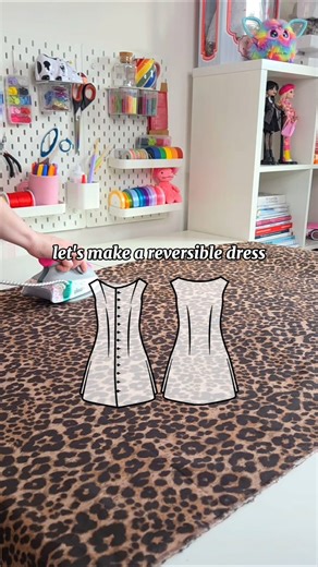 Make a reversible dress with me! #sewing #sewingideas