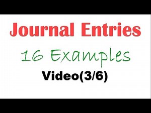 Basic Financial Accounting – Recording Transactions – Journal Entries Examples (3/6) – Video #10