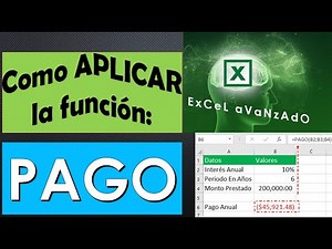 FUNCION FINANCIERA PAGO I EXCEL