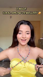 51K views · 826 reactions | Finally Made this *Viral Spring Jewellery * 勞 #viralreelschallenge #Spring #springvibes #SpringJewellery #viraljewellery #diy #diyjewelry #craft | sumedha_piya_bhattacharyya | Facebook