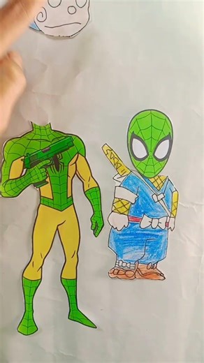 spiderman 🩵 ninja Hattori funny clip 😂😂😅#motupatlu #spiderman #littlesingham #brazil #america