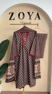 41K views · 202 reactions | Indian Joypuri inspired print Stitched 3 piece kamiz Set Material: Cotton with all over print. Round design work on neck, sleeves. Cotton pant. cotton orna. Size: Chest 38/42/46. Kamiz length 45 inches. Sleeves length 19 inches. Pant length 38 inches. | ZOYA Lifestyle | Facebook