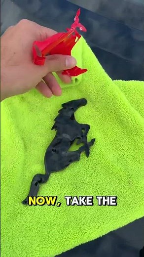 How to quickly remove a mustang’s rear emblem #mustang #automobile #fyp #carhacks #2025