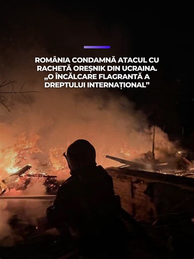 România condamnă „cu fermitate recentele atacuri lașe ale Rusiei împotriva Ucrainei, inclusiv loviturile asupra Kievului și regiunii Lviv, care au provocat victime în rândul populației civile, distrugerea zonelor rezidențiale și avarierea infrastructurii critice”, se arată într-un mesaj postat pe X de ministrul de Externe Oana Țoiu. #digi24 #stiriledigi24 #atac #ucraina