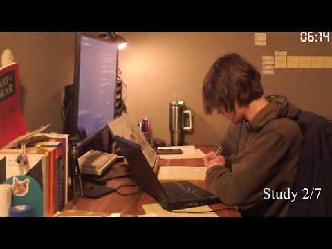 study with me live | 8 hours - pomodoro 60/10 happy bday ari :)