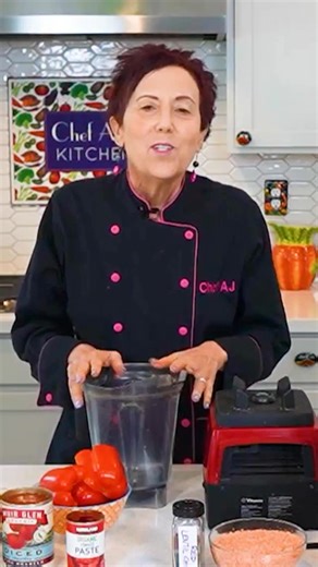 Serve this chili over a baked Yukon Gold potato or with brown or wild rice for a hearty meal. It can be cut in half if you want to make less, but it freezes very well. Consider making a full batch and freezing the leftovers for a quick meal another day. Here’s the step-by-step recipe: https://chefaj.com/red-lentil-chili/ | Chef AJ