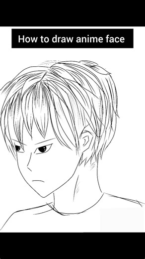 how to draw anime face