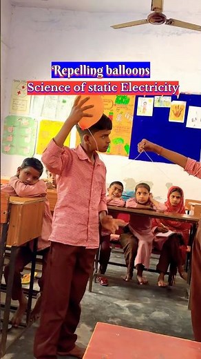 👨‍🏫Science of static electricity : Repelling balloons