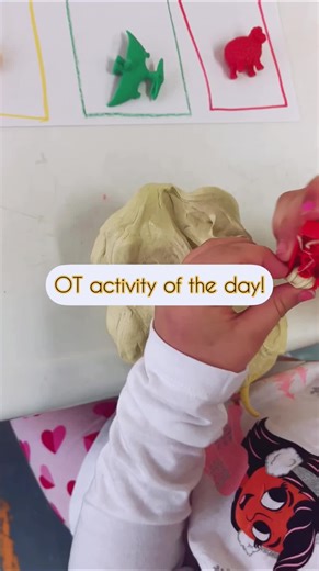 OT activity #OT #finemotorskills #putty #sorting #toys #pediatricot #schoolbasedot #forkids #itstotallytherapy