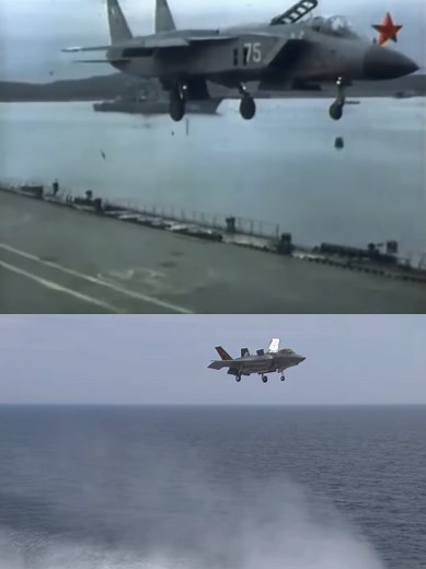The Yak-141 (Як-141) is a Soviet VTOL (Vertical Take-Off and Landing) fighter jet, designed in the 1980s by the Yakovlev design bureau. It was a pioneer in high-speed vertical take-off and landing technology. After the collapse of the Soviet Union, the Yak-141 project was discontinued. But then, the American company Lockheed Martin became interested, and bought the technical data and design of its VTOL system from Yakovlev to develop the F-35B. So, although the F-35B is a modern American jet, it