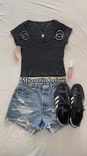 My outfits before & after🖤🤍 #outfit #fashion_outfits #beforeandafter #outfitideas #foryou