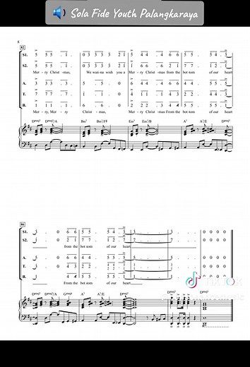 Feliz Navidad - Koor Tradisional SATB oleh Sola Fide Youth