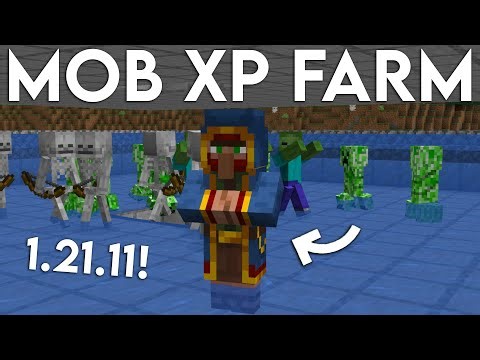 NEW Minecraft Java 1.21.11 MOB XP FARM TUTORIAL (Without Mob Spawner)