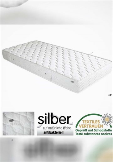Die #Matratze #Silverline – sorgt für ein unvergleichliches Schlafgefühl und ein ganzheitliches Wohlbefinden Die Matratze Silverline zeichnet sich durch ihren eingearbeiteten reinen Silberfaden aus. Silverline verhindert die Bildung von unangenehmen Gerüchen und ermöglicht eine optimale antistatische Entladung. Dazu besitzt der Überzug ein umfassender Schutz gegen Pilze, Bakterien und verhindert dadurch die Reproduktion von Hausstaubmilben. Die Silverline Matratze passt sich mit seinem Kaltschau