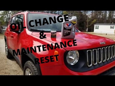 JEEP RENEGADE OIL CHANGE & MAINTENANCE RESET // HOW TO