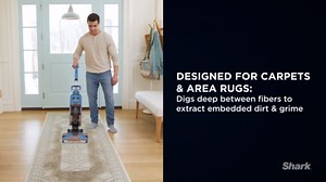 Shark CarpetXpert Upright Carpet & Area Rug Cleaner, Pet Friendly, Lightweight & Powerful, Dirt & Odor Removal, Carpet Shampooer, Cleaning Solution, EX120 Blue