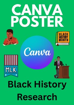 Black History Month Project in Canva Digital Design Activity 4th to 9th Grade