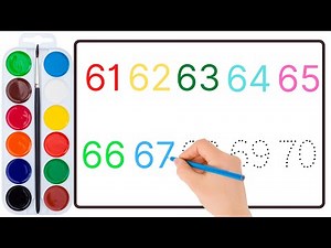 61 to 70 numbers name | Learn Numbers 61 to 70 with | counting for kids | #preschool