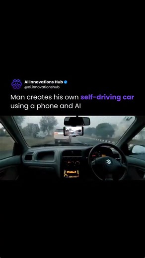 AI Innovations Hub on Instagram: "Someone managed to create surprisingly capable semi-autonomous driving using only a smartphone and an open-source system called Flow Drive AI. The setup runs Flow Pilot, an open-source driver-assist platform inspired by openpilot, where the phone handles vision and decision-making while interfacing with the car for steering and speed. On supported vehicles, it can handle lane centering, adaptive cruise control, and basic highway driving, with the driver remainin