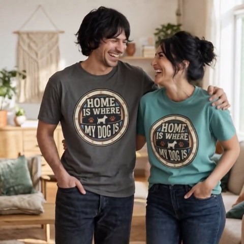 Home Where Dog is Shirt Funny Meme Lover Gift Grandma - Etsy