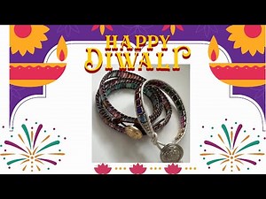 Wrap Bracelet With 2 hole Tile beads and 2 needle technique