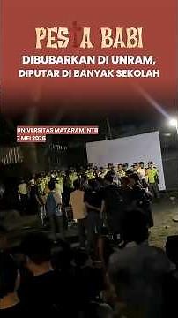 Dibubarkan di Kampus, Diputar di Sekolah‼️ #PestaBabi