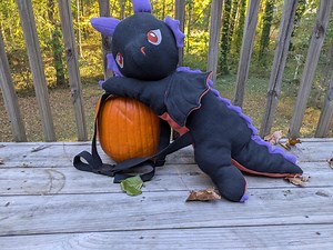 Dragon Backpack (halloween Colors) - Etsy