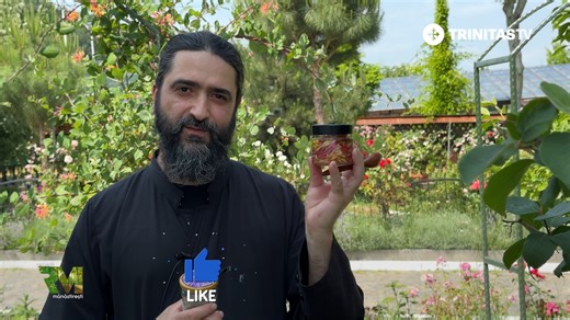 Părintele Dimitrie de la Arhiepiscopia Râmnicului ne arată cum să preparăm un sirop natural din “Mâna Maicii Domnului”, cunoscută și ca floarea caprifoiului. Fără fierbere, doar cu flori proaspete și miere – un leac simplu, parfumat și binefăcător pentru tuse, imunitate și liniște sufletească. #retetemanastiresti #Natural #leacuri | TRINITAS TV
